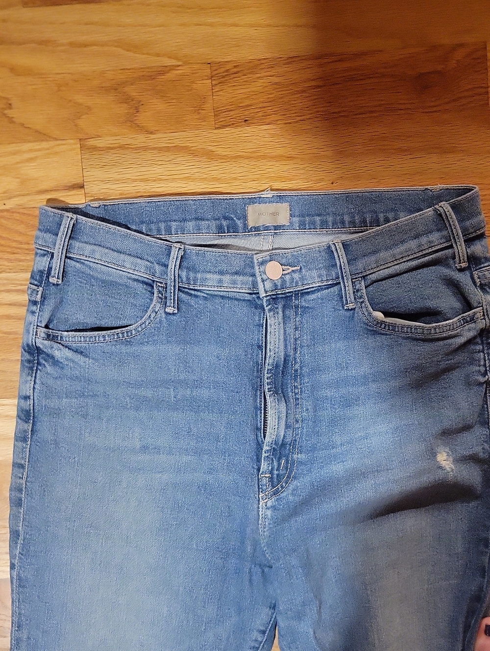MOTHER "The Hustler" Ankle Fray, Size 32